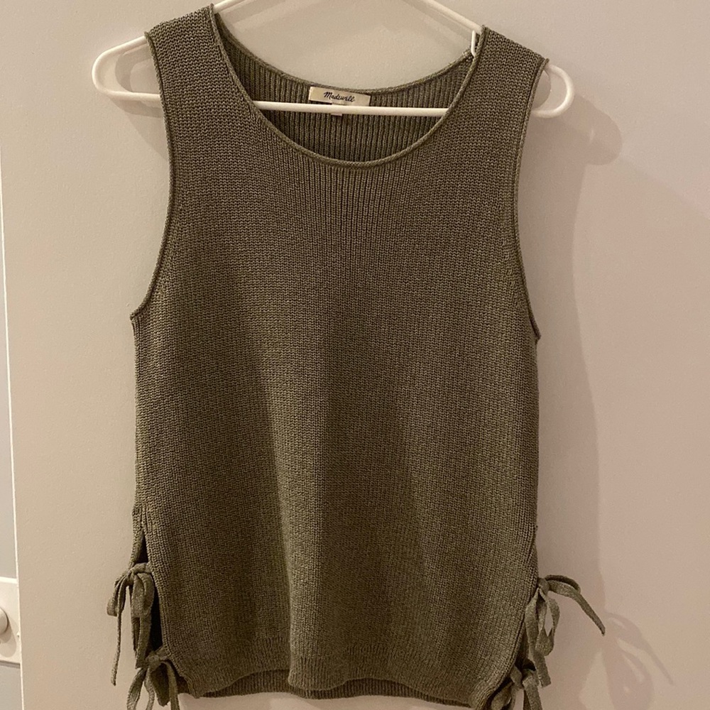 Madewell olive green tank